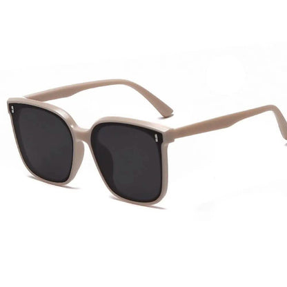 Women's Rectangular Sunglasses | Korean-Inspired Polarized | Retro Large Frame Square | TR90 Trendy Glasses for Big Faces