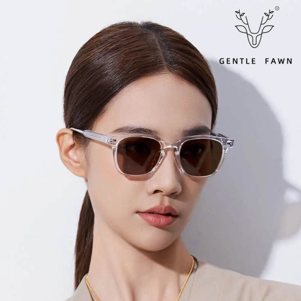 Black Sunglasses Women | New Fashion Polarized Sunglasses | Men's TR Frame Plate Foot UV Protection Glasses