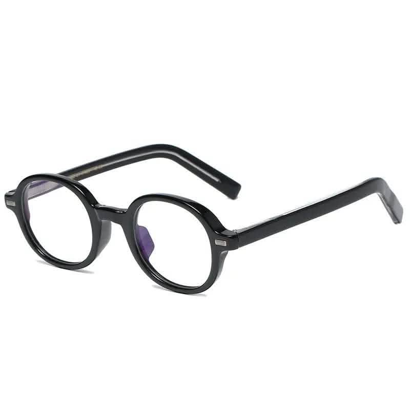 Oval Eyeglasses | Retro Tortoiseshell Myopia Glasses | TR90 Frame | Small Round Flat Mirror Frame