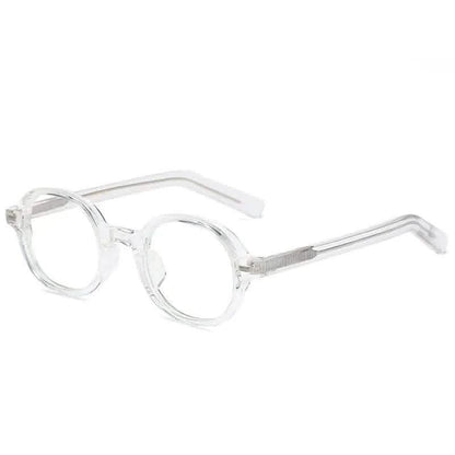 Oval Eyeglasses | Retro Tortoiseshell Myopia Glasses | TR90 Frame | Small Round Flat Mirror Frame