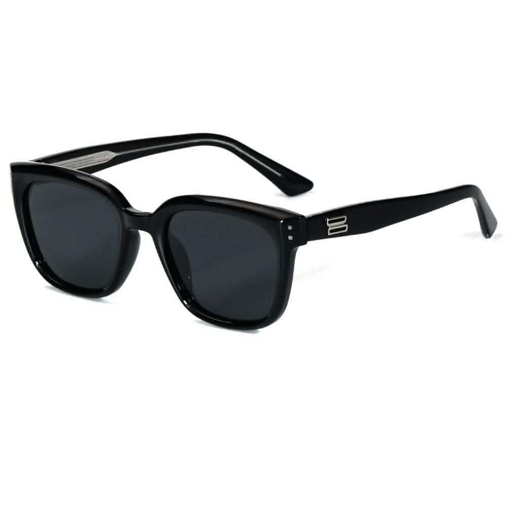 Square Frame Eyeglasses – Women's RX Sunglasses with Retro TR Frame Plate Legs & Polarized Sunscreen Sunshades