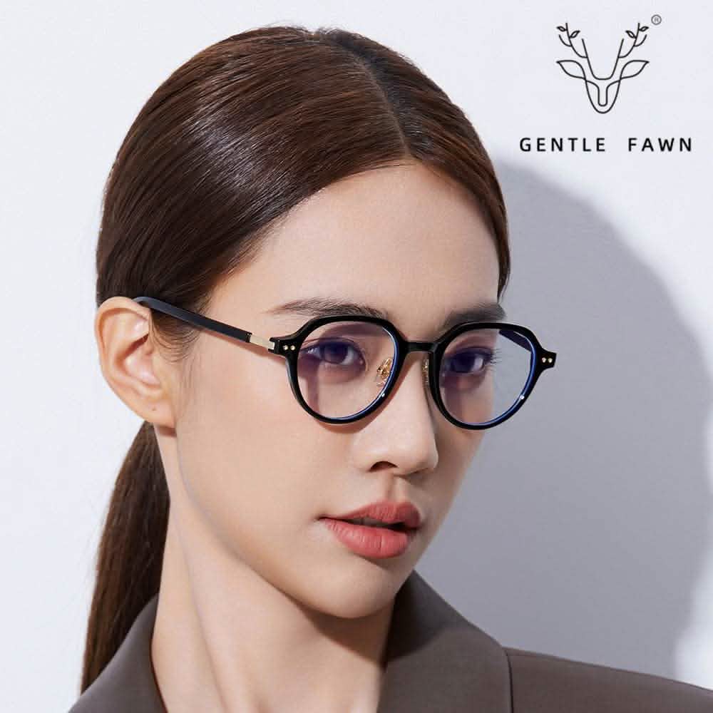 Non Prescription Reading Glasses | Retro Style TR Myopia Frame | Anti-Blue Light & Flat Light Protection