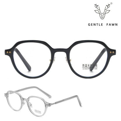Non Prescription Reading Glasses | Retro Style TR Myopia Frame | Anti-Blue Light & Flat Light Protection