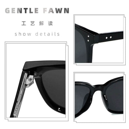 Black Aviator Sunglasses | Trendy & Versatile Square UV-Proof Sunglasses for Women