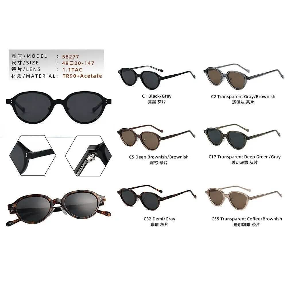 Best Sunglasses for Round Face | TR Frame Premium Polarized Shades | UV Protection Stylish Eyewear