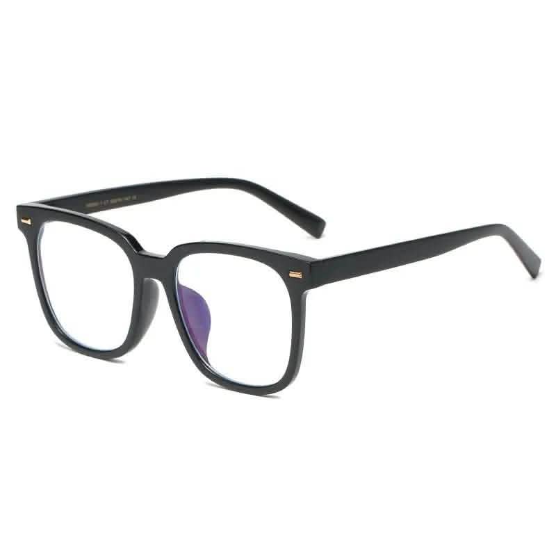 Large Eyewear Frames | Trendy Korean Style | Oversized Square Face-Covering Myopia Glasses | Anti-Blue Light Flat Lenses