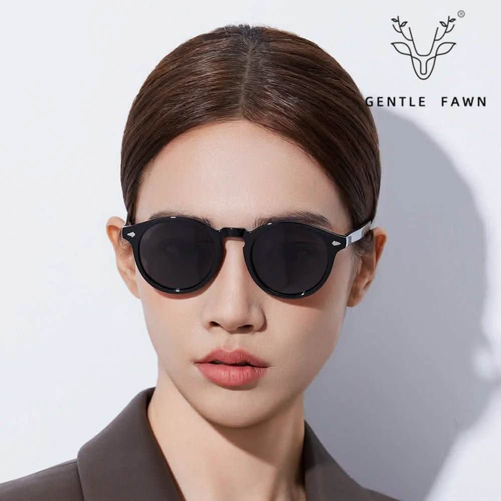 Best Sunglasses for Small Faces | New Polarized Sunglasses | Women's Small Frame Thin Sunglasses | TR Frame Plate Legs Advanced UV Protection Glasses